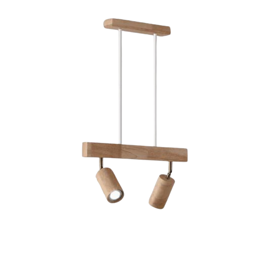EcoLux Adjustable Wooden Ceiling Spotlight with LED Bulb Included