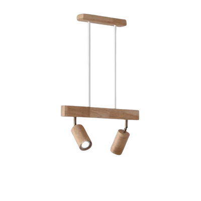 EcoLux Adjustable Wooden Ceiling Spotlight with LED Bulb Included