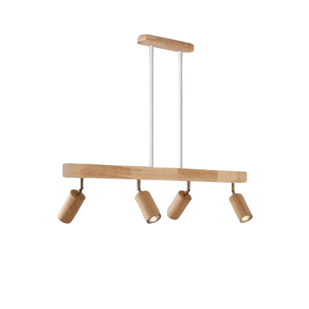 EcoLux Adjustable Wooden Ceiling Spotlight with LED Bulb Included