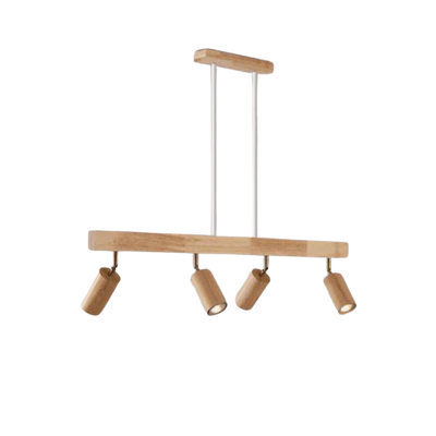 EcoLux Adjustable Wooden Ceiling Spotlight with LED Bulb Included