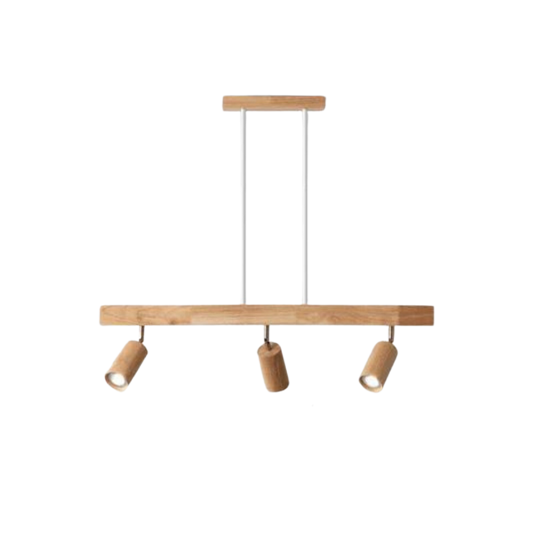 EcoLux Adjustable Wooden Ceiling Spotlight with LED Bulb Included