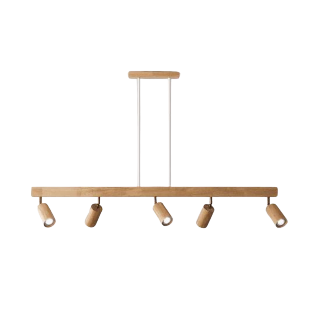 EcoLux Adjustable Wooden Ceiling Spotlight with LED Bulb Included