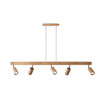EcoLux Adjustable Wooden Ceiling Spotlight with LED Bulb Included