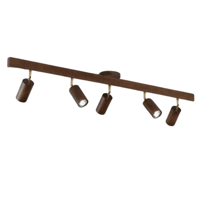 EcoLux Adjustable Wooden Ceiling Spotlight with LED Bulb Included