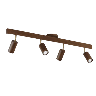 EcoLux Adjustable Wooden Ceiling Spotlight with LED Bulb Included
