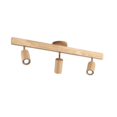 EcoLux Adjustable Wooden Ceiling Spotlight with LED Bulb Included