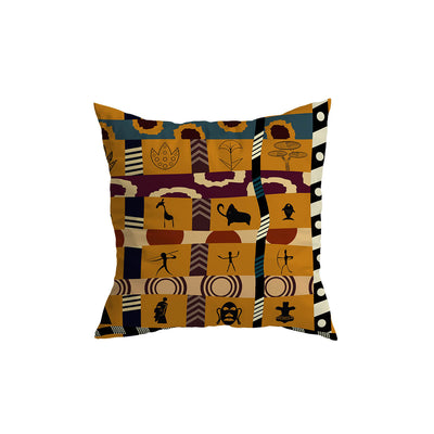 African Pattern Throw Pillow Cover for Home Decor