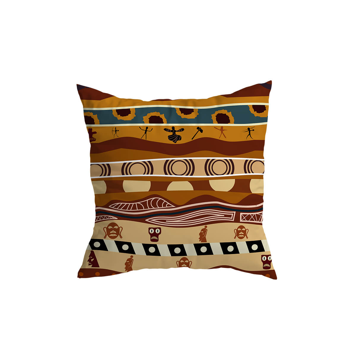 African Pattern Throw Pillow Cover for Home Decor