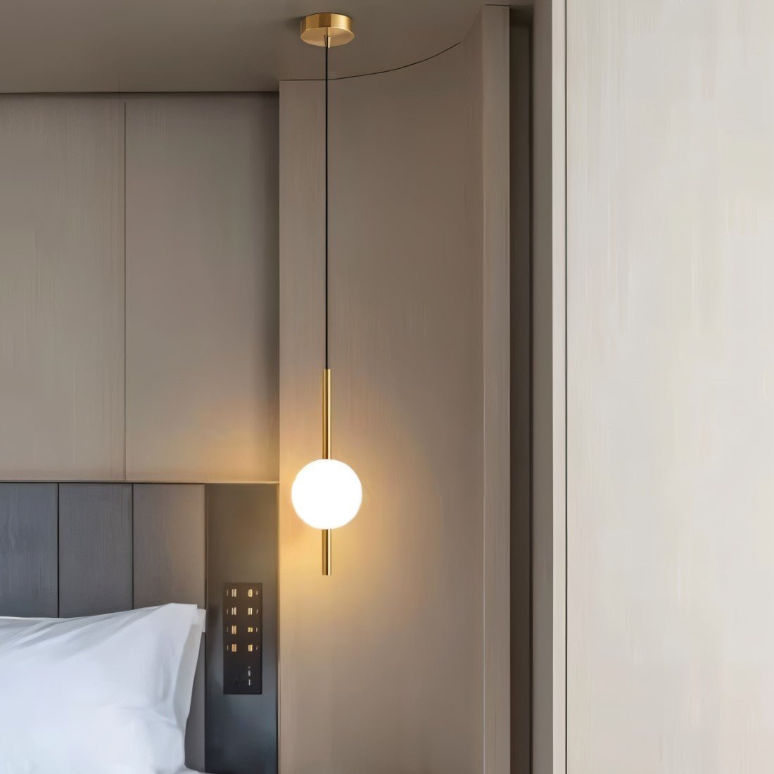 Afzal Glass Globe LED Pendant Light