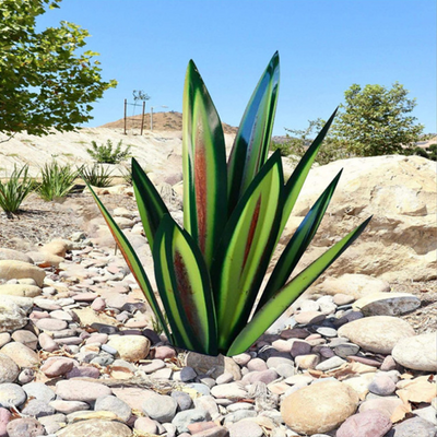 Handmade Agave Decorative Plant, Natural Polystone Design