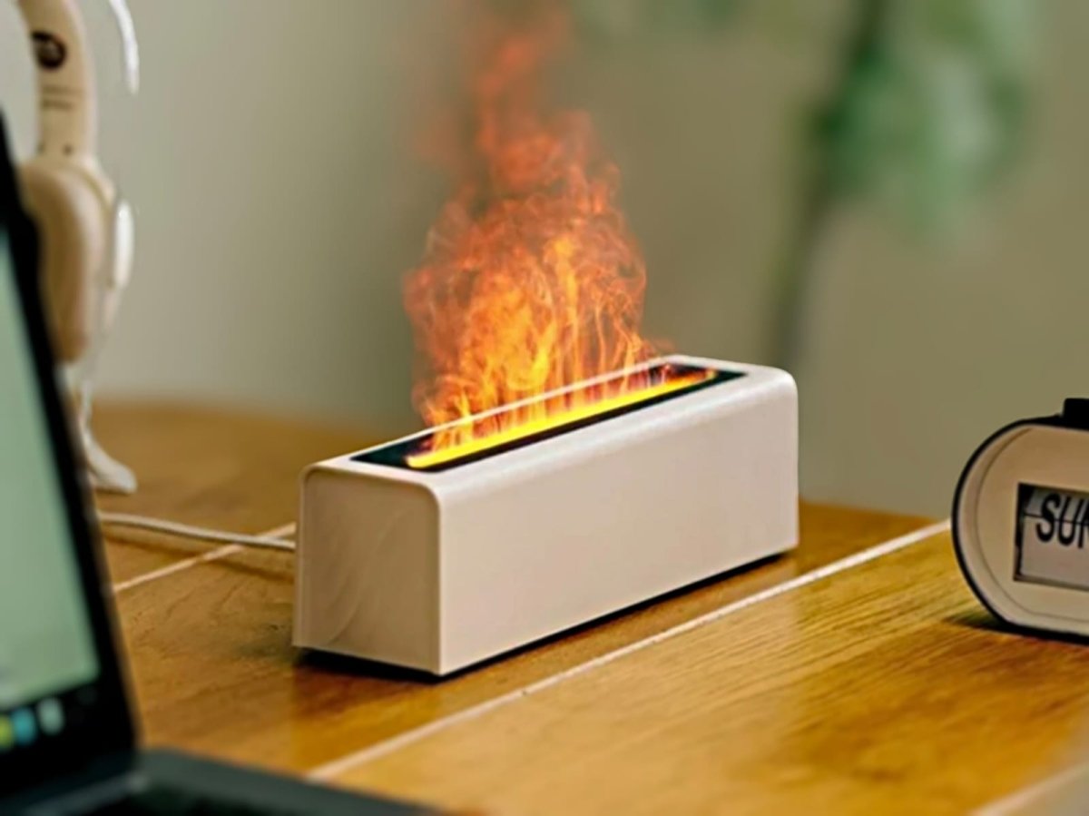 Flame Effect Air Humidifier and Aromatherapy Diffuser