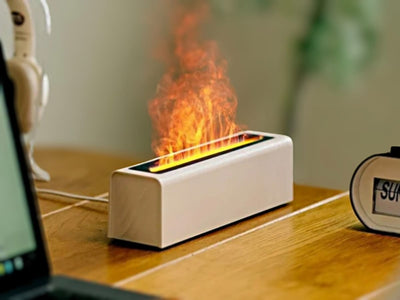 Flame Effect Air Humidifier and Aromatherapy Diffuser