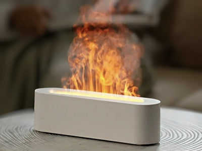 Flame Effect Air Humidifier and Aromatherapy Diffuser