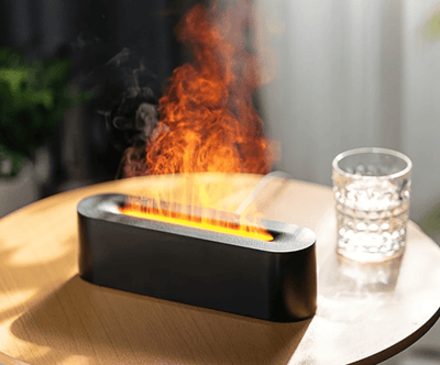 Flame Effect Air Humidifier and Aromatherapy Diffuser