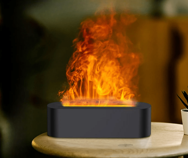 Flame Effect Air Humidifier and Aromatherapy Diffuser
