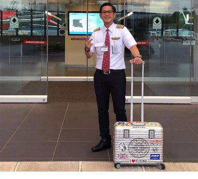 Monaco Aluminum Magnesium Hard Shell Suitcase with 360° Spinner Wheels