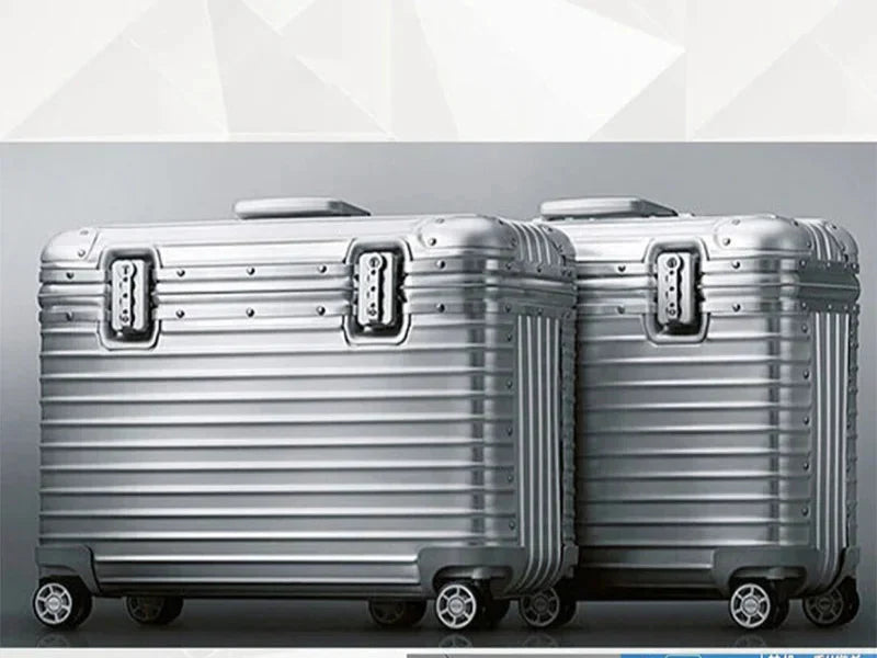 Monaco Aluminum Magnesium Hard Shell Suitcase with 360° Spinner Wheels