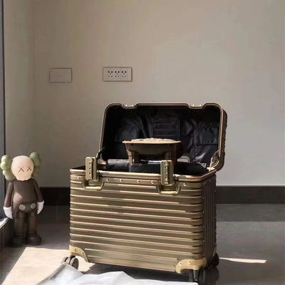 Monaco Aluminum Magnesium Hard Shell Suitcase with 360° Spinner Wheels