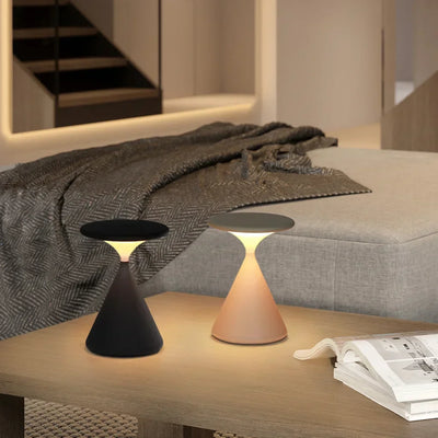 Hourglass Cordless LED Table Lamp with Touch Dimmer