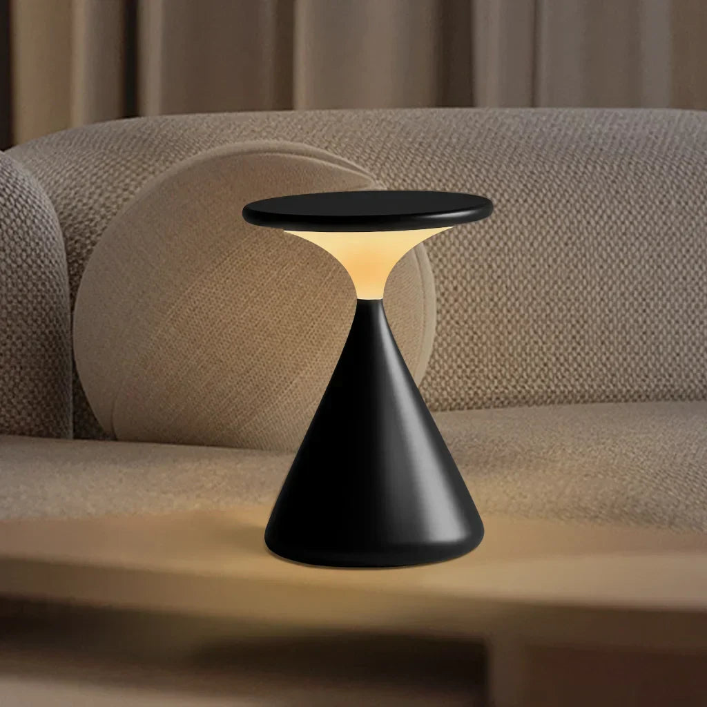 Hourglass Cordless LED Table Lamp with Touch Dimmer