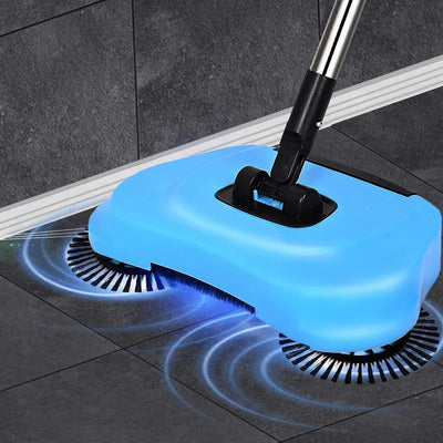 2-in-1 Manual Floor Sweeper with Dustpan