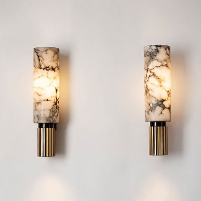 Alabaster Marble LED Wall Lamp – 37 cm