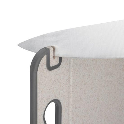 Dual-Sided Stainless Steel Cutting Board with Knife Sharpener