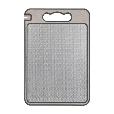 Dual-Sided Stainless Steel Cutting Board with Knife Sharpener