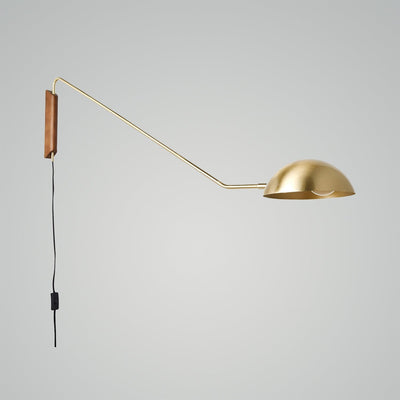 Swing Arm Wall Lamp with Dome Shade