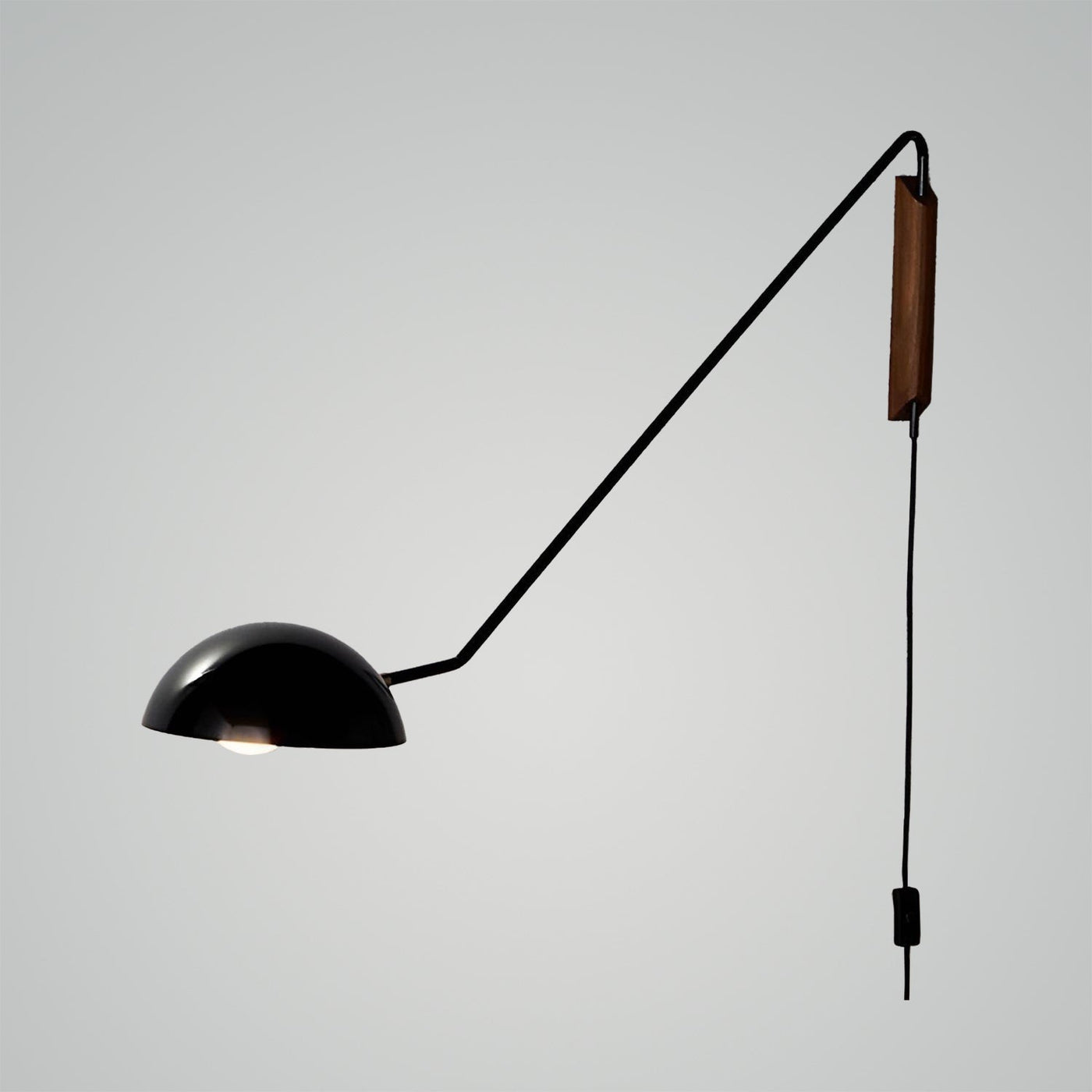 Swing Arm Wall Lamp with Dome Shade