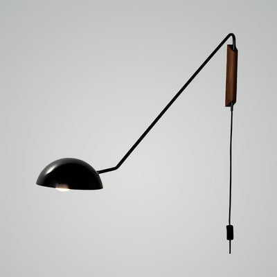 Swing Arm Wall Lamp with Dome Shade