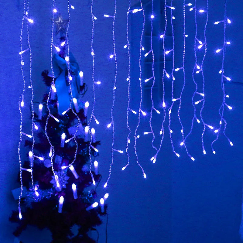 FrostGlow LED Icicle String Lights –Waterproof Outdoor Christmas Lighting