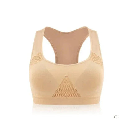 Women's Breathable Sports Bra with Mesh Panels