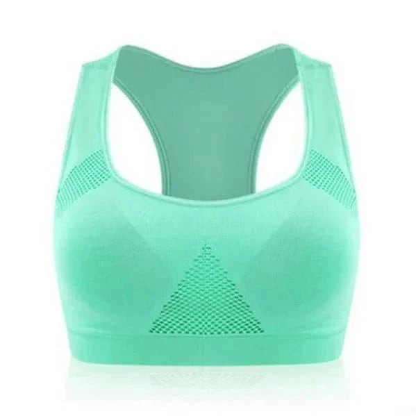 Women's Breathable Sports Bra with Mesh Panels