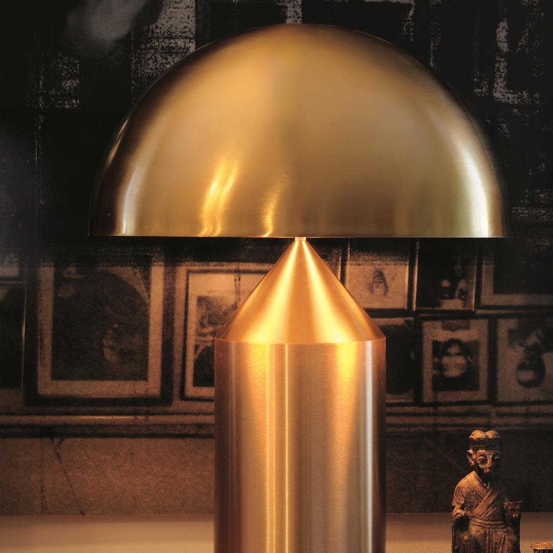 Atollo Metal LED Table Lamp – Modern Geometric Design