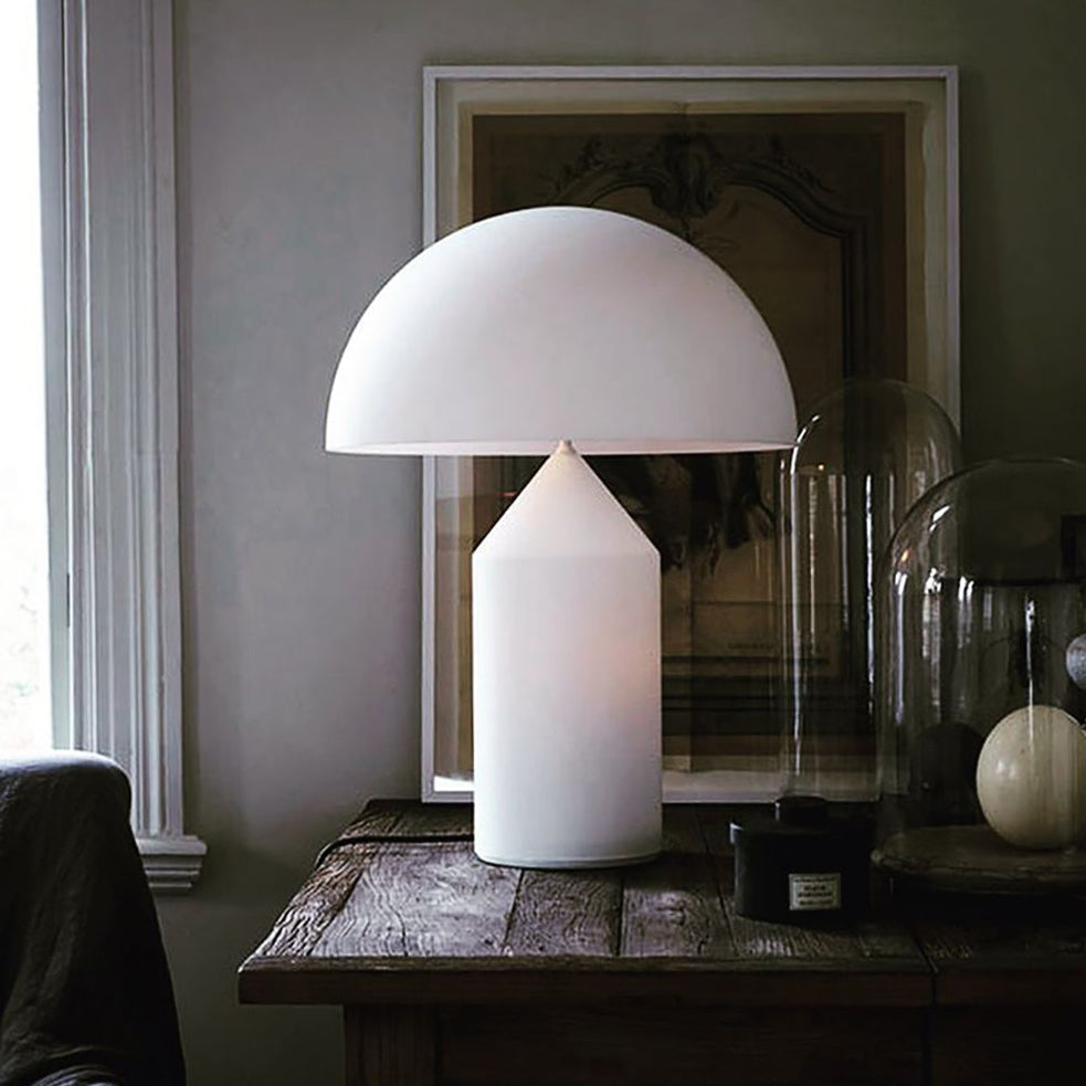 Atollo Metal LED Table Lamp – Modern Geometric Design