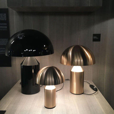 Atollo Metal LED Table Lamp – Modern Geometric Design