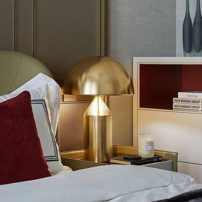 Atollo Metal LED Table Lamp – Modern Geometric Design