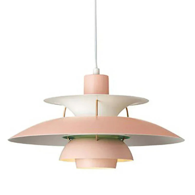 Modern Morandi LED Pendant Light – E27 Metal Shade