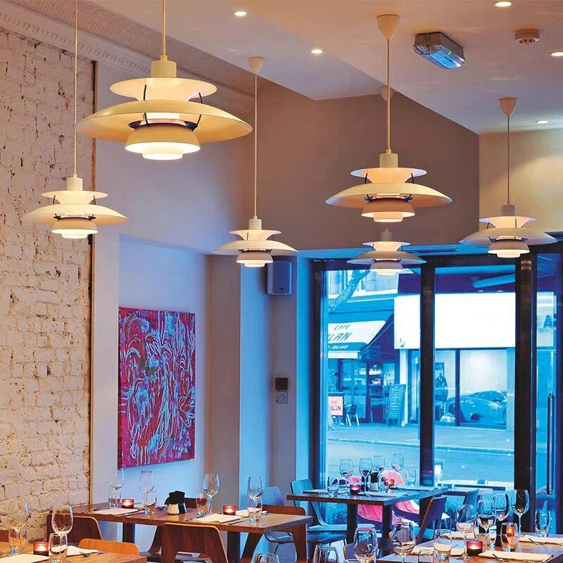 Modern Morandi LED Pendant Light – E27 Metal Shade