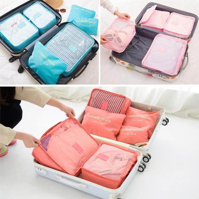 6-Piece Luggage Packing Cubes Travel Set