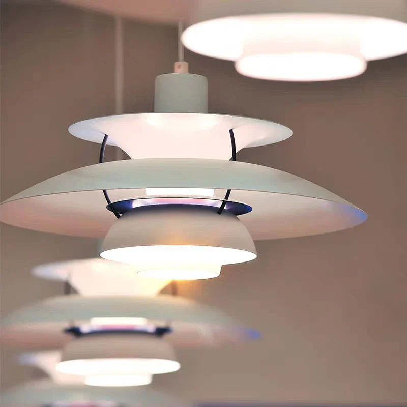 Modern Morandi LED Pendant Light – E27 Metal Shade