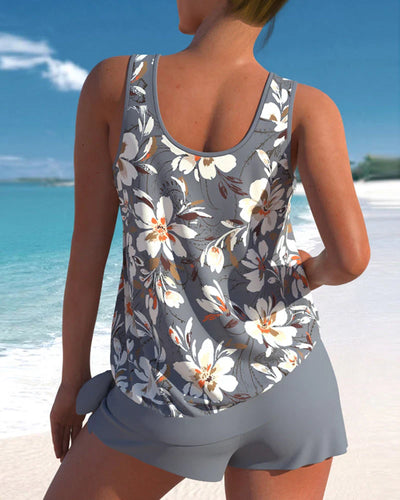 Women’s Two-Piece Tankini Set for Beach and Pool