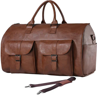 TravelLux Leather Travel Suitcase for Stylish Getaways