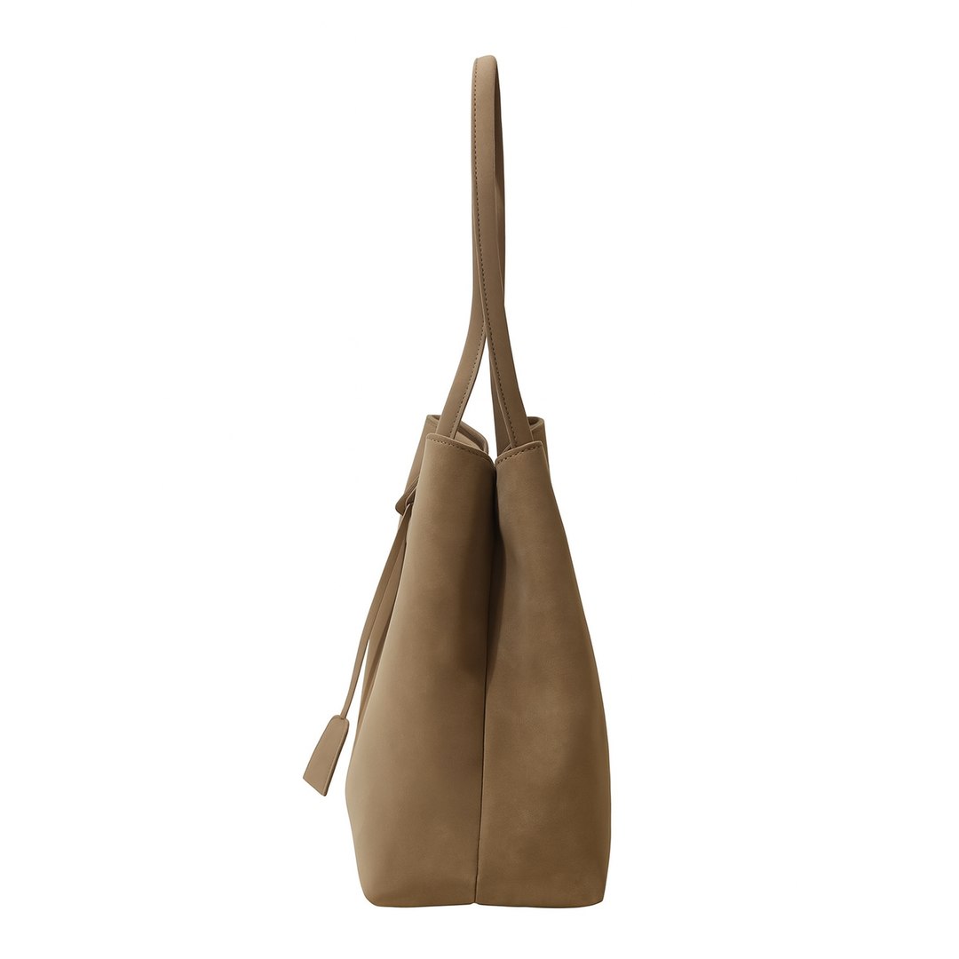 Women's Faux Leather Tote Bag with Spacious Interior