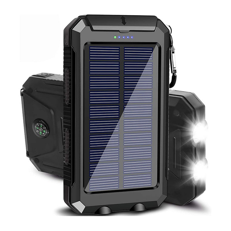 Solar Power Bank 20000mAh with LED Light