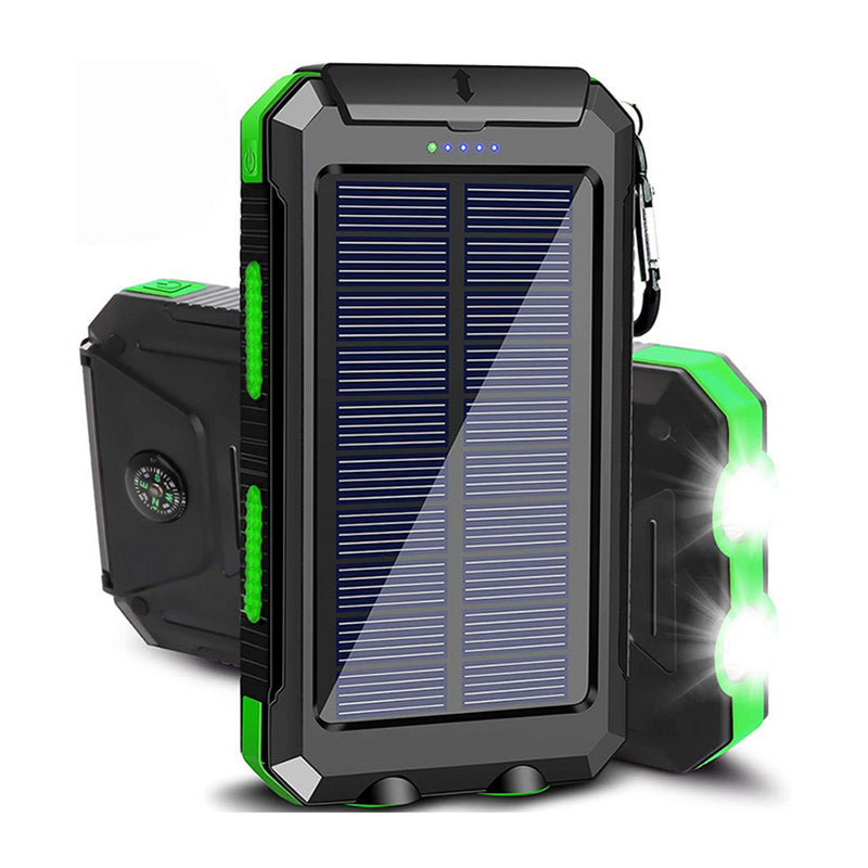 Solar Power Bank 20000mAh with LED Light