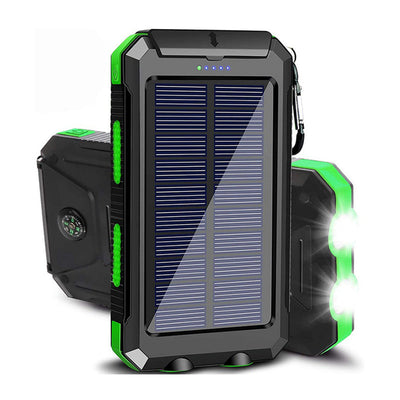 Solar Power Bank 20000mAh with LED Light