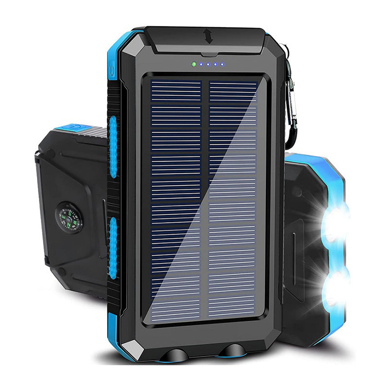 Solar Power Bank 20000mAh with LED Light