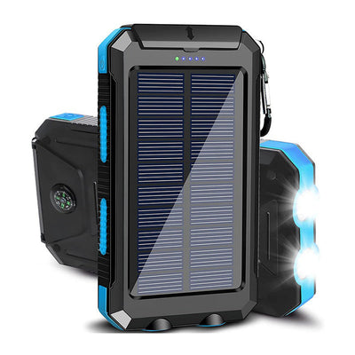 Solar Power Bank 20000mAh with LED Light
